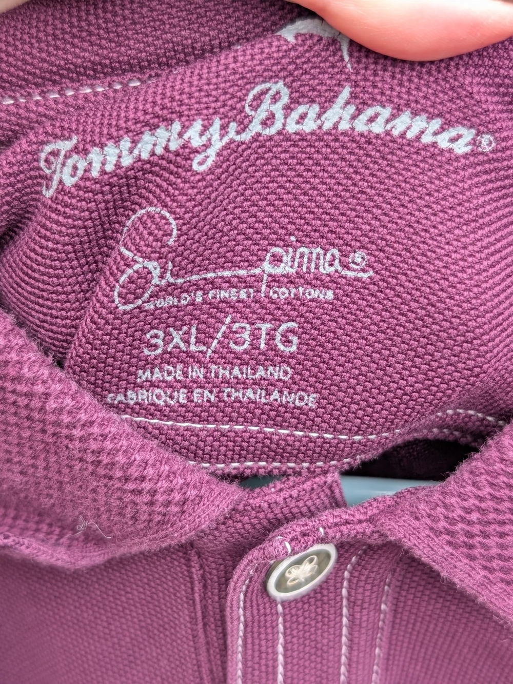 Purple Tommy Bahama Emfielder IslandZone polo shirt - Picture 5 of 6